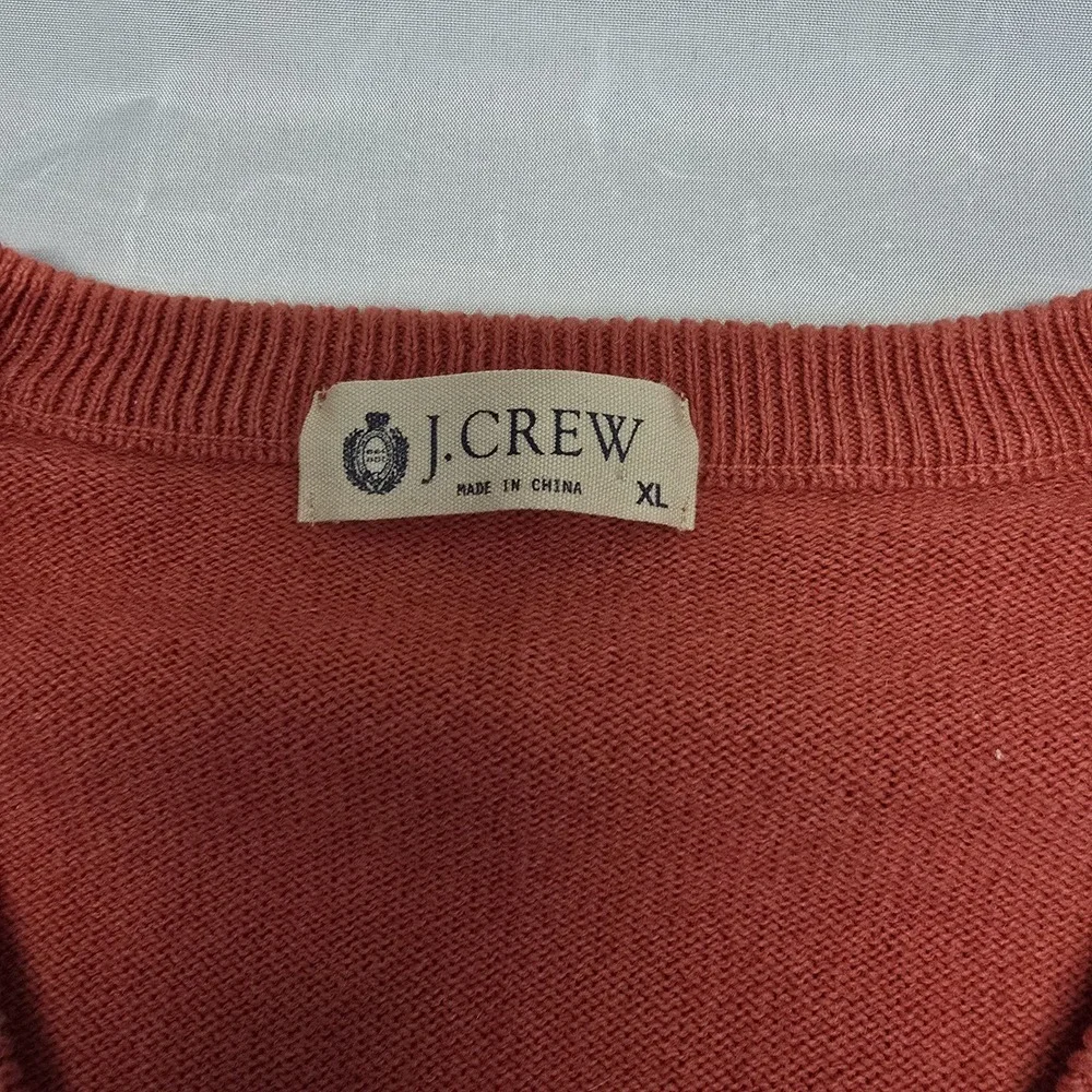 J Crew Cashmere Blend Sweater XL  Men  V‎ Neck